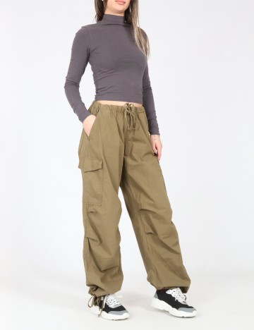 Pantaloni Pull&Bear, verde