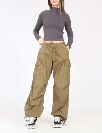 Pantaloni Pull&Bear, verde