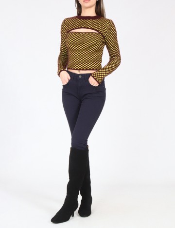 Bluza Zara, visiniu/galben