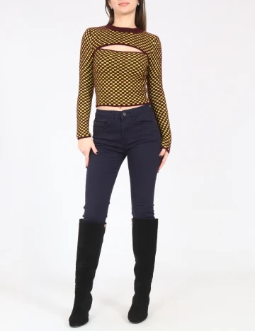 Bluza Zara, visiniu/galben