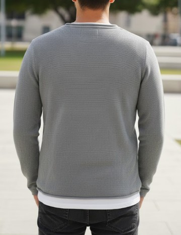 Bluza Pull&Bear, gri