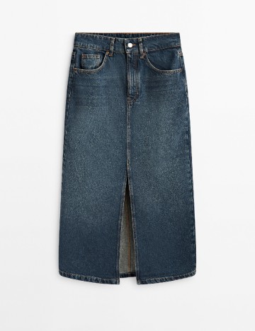 
						Fusta Massimo Dutti, albastru