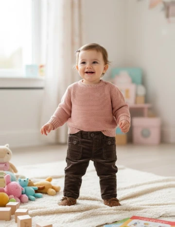 Pantaloni Zara, maro