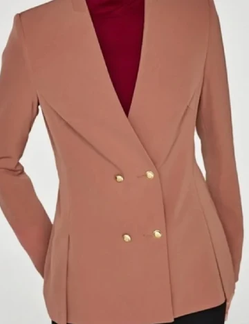 Sacou Zara, roz pudra inchis