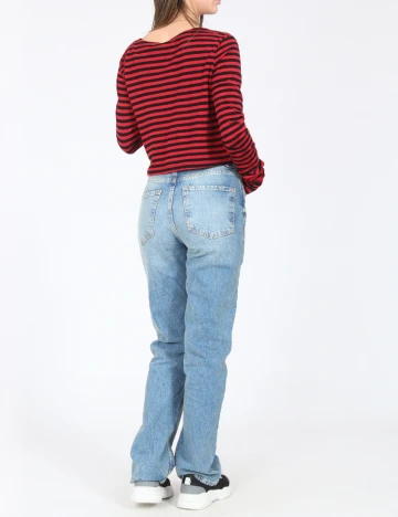 Top Zara, rosu/negru