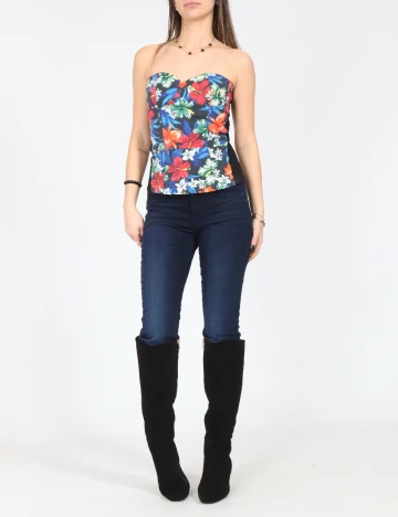 Top Pull&Bear, floral print