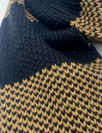 Fular Zara, maro/negru