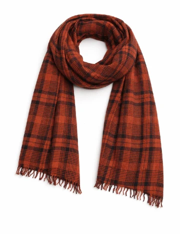 Esarfa Zara, portocaliu/negru