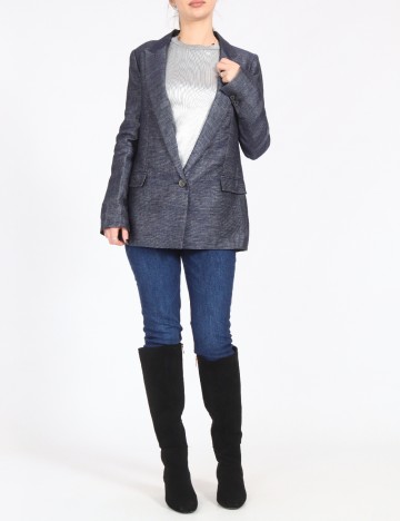 Sacou Zara, bleumarin