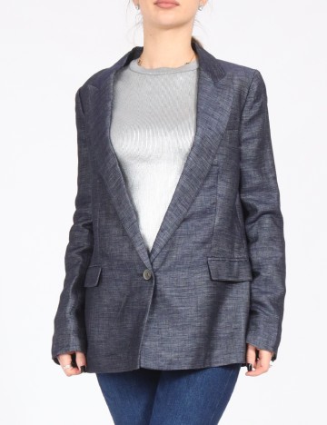 
						Sacou Zara, bleumarin