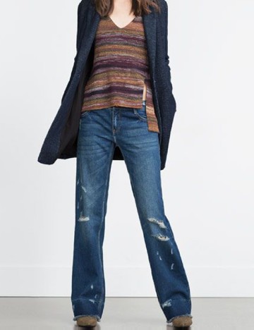 
						Blugi Zara, albastru