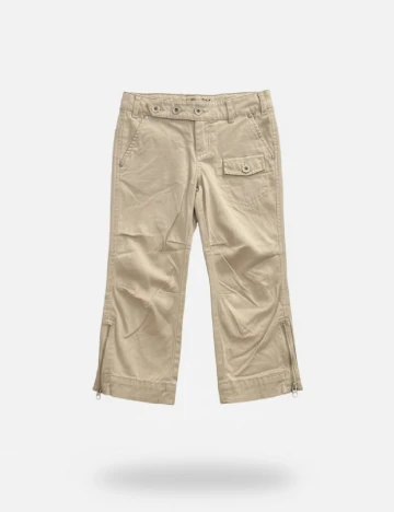 Pantaloni Zara, crem