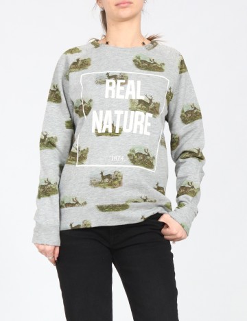 Bluza Pull&Bear, gri