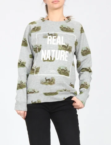 Bluza Pull&Bear, gri