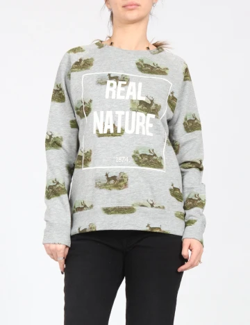 Bluza Pull&Bear, gri