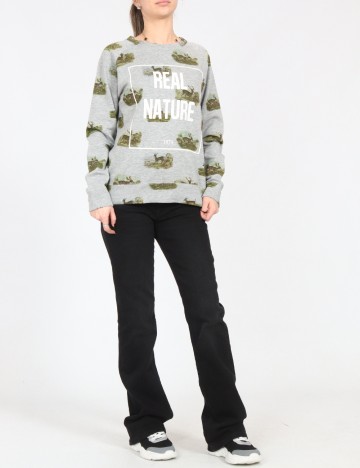 Bluza Pull&Bear, gri