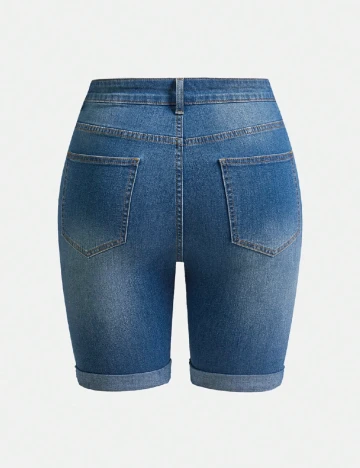 Pantaloni scurti SHEIN CURVE, albastru