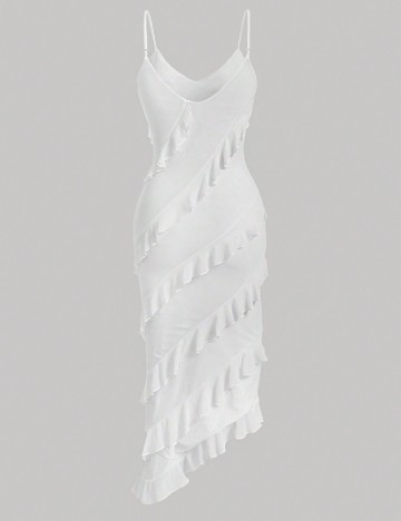 Rochie medie SHEIN, alb