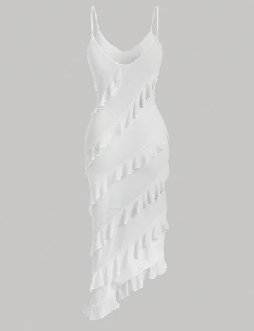 Rochie medie SHEIN, alb