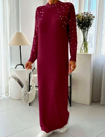 Rochie lunga SHEIN, grena