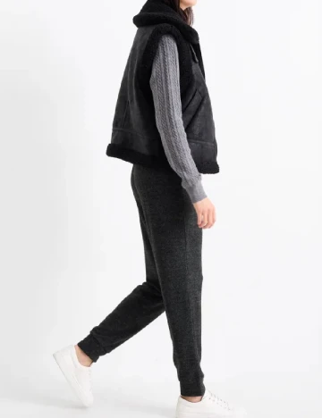 Pantaloni C&A, gri inchis