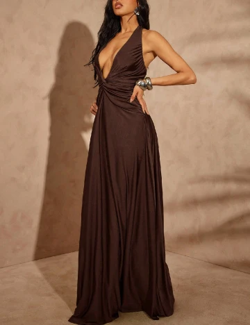 Rochie lunga Haute, maro