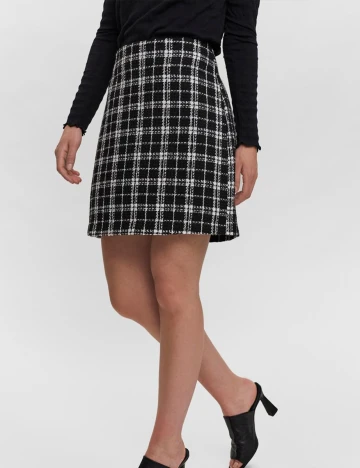 Fusta Vero Moda, alb/negru, 38 Mix culori