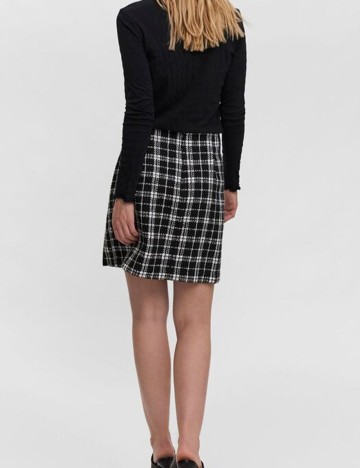 Fusta Vero Moda, alb/negru, 38