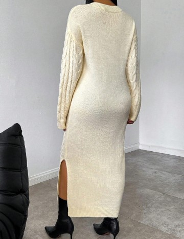 Rochie medie SHEIN, crem