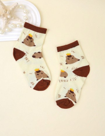 Set sosete 5 perechi Shein Kids, mix culori