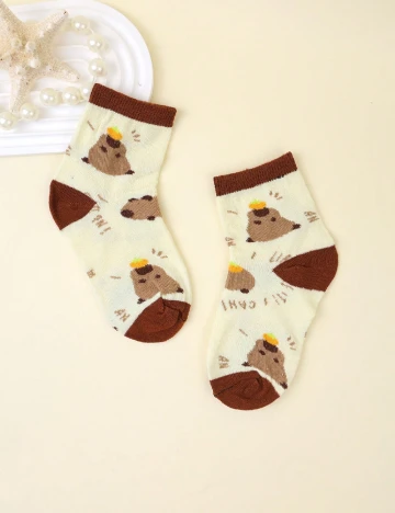 Set sosete 5 perechi Shein Kids, mix culori