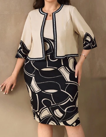 Compleu SHEIN CURVE, crem