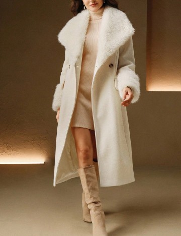 
						Palton Anewsta, ecru