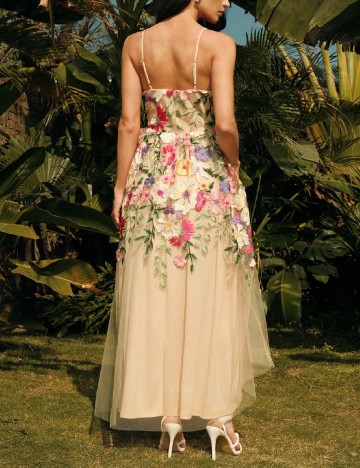 Rochie lunga SHEIN, crem