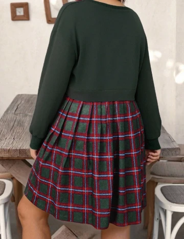 Rochie scurta SHEIN CURVE, verde