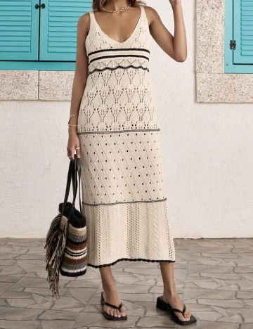 Rochie medie SHEIN, alb