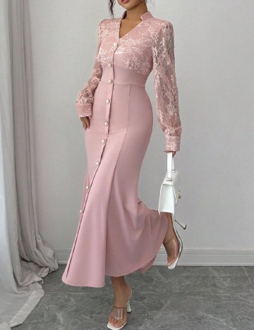 Rochie medie SHEIN, roz