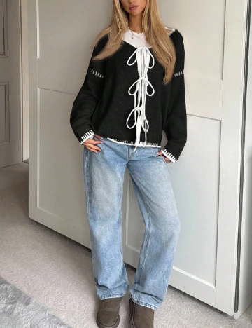 Cardigan SHEIN, negru