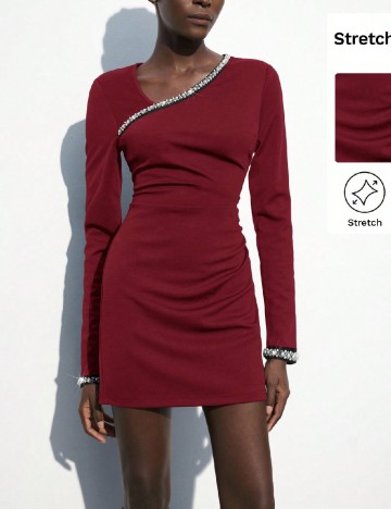 Rochie scurta SHEIN, visiniu