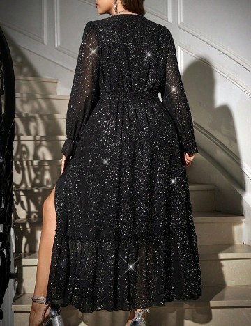 Rochie lunga SHEIN CURVE, negru