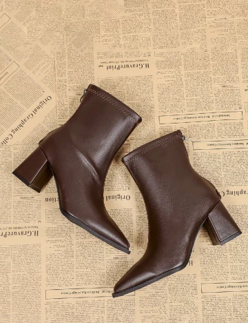 Botine SHEIN, maro