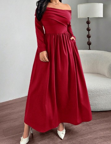 Rochie lunga SHEIN CURVE, rosu