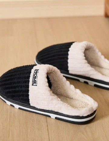 Papuci de Casa SHEIN, negru