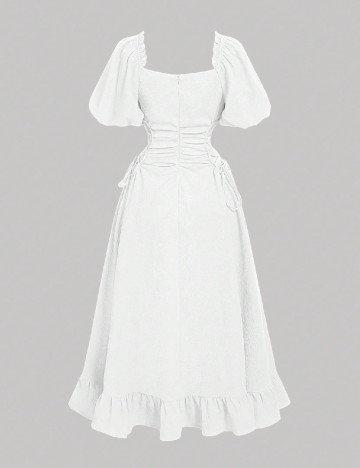 Rochie medie SHEIN, alb