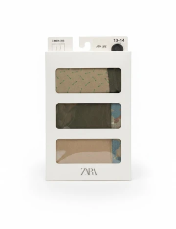 Set Boxeri 3 perechi Zara, mix culori