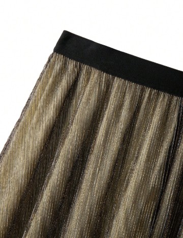 Fusta SHEIN CURVE, galben/negru