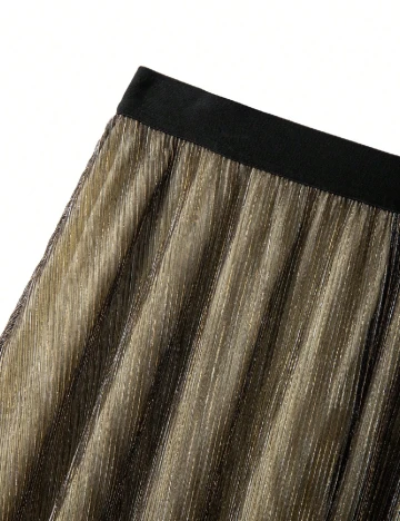 Fusta SHEIN CURVE, galben/negru