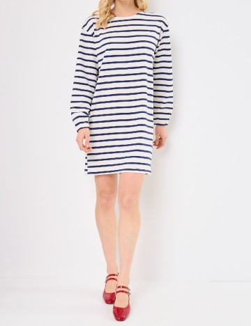 
						Rochie scurta Ichi, alb/albastru