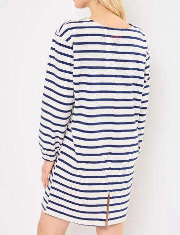 Rochie scurta Ichi, alb/albastru