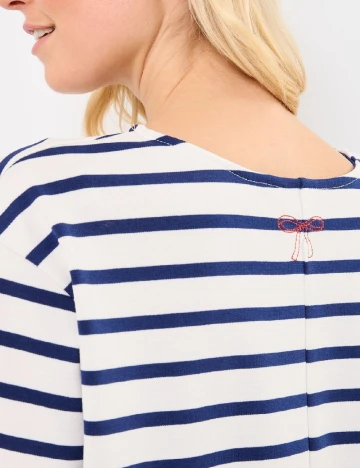 Rochie scurta Ichi, alb/albastru